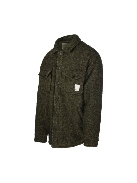 Kurtka Emporio Armani wełniana zielona