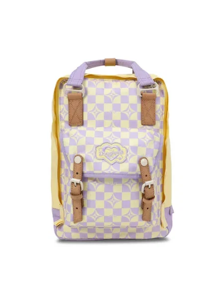 Mestský batoh Doughnut Macaroon Kaleido Series 16 l buttery checked béžová
