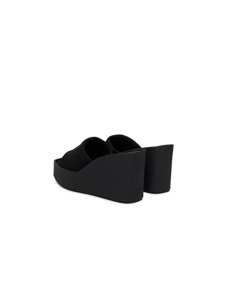 Natikače Calvin Klein Wedge 70 Sndl Canv Mg crna