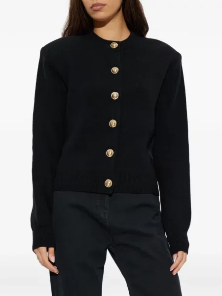 Cardigan Balmain de lână negru