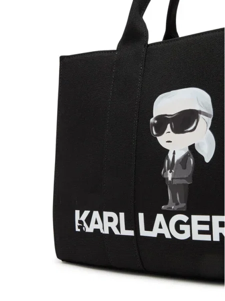 Shopper kabelka Karl Lagerfeld čierna