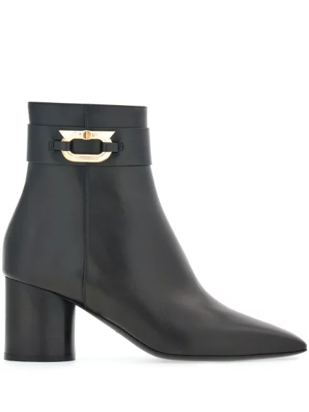 Cizme scurte Ferragamo din piele negru