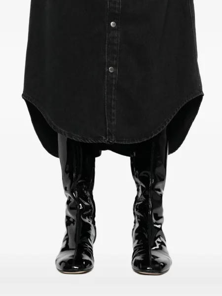 Fustă din denim Diesel negru