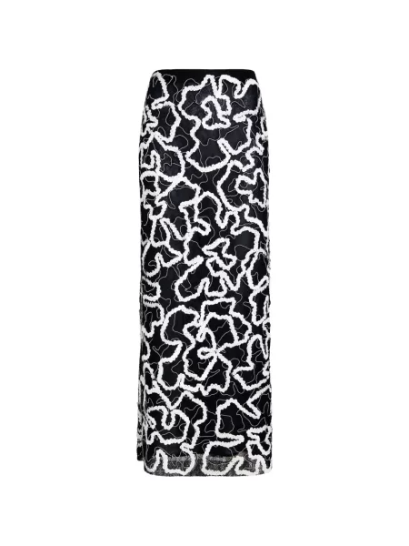 Fustă Proenza Schouler cu broderie din dantelă negru