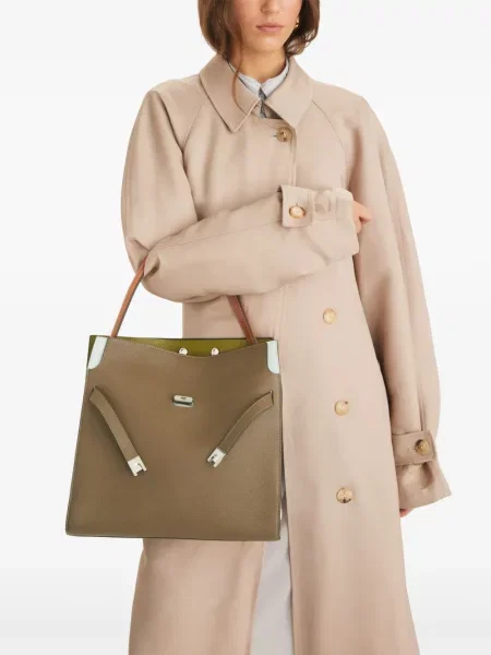 Mažas satchel Tory Burch ruda