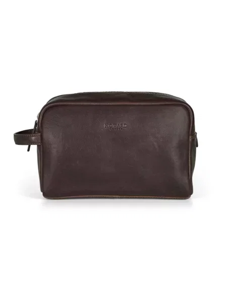 Torba podróżna Howard London skórzana brązowa