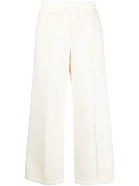 Pantaloni Jil Sander de lână alb