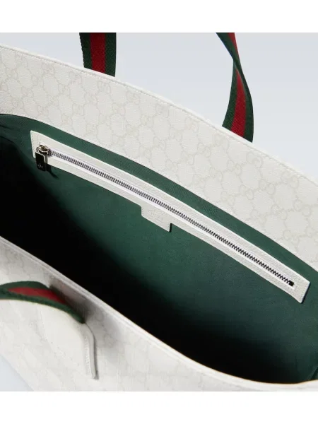 Geantă Gucci din canvas mari alb