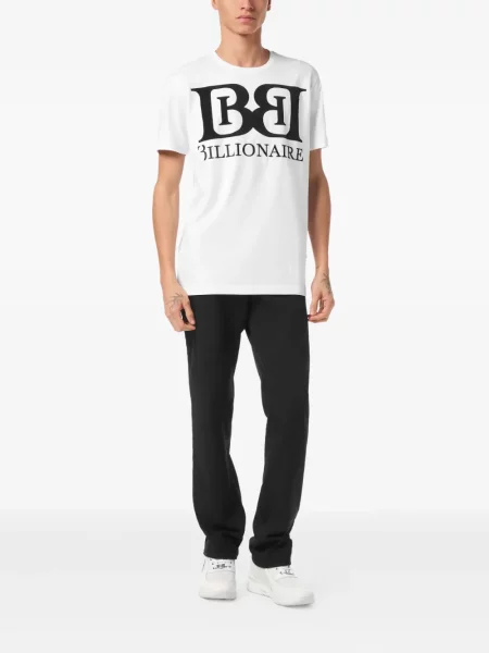 Tricou Billionaire cu imagine alb