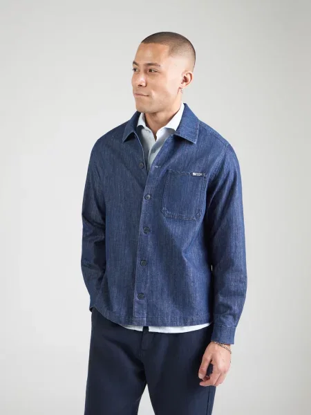 S.Oliver Geacă de primăvară-toamnă denim albastru