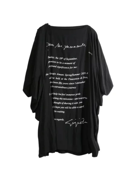 Μίντι φόρεμα Yohji Yamamoto με σχέδιο μαύρο