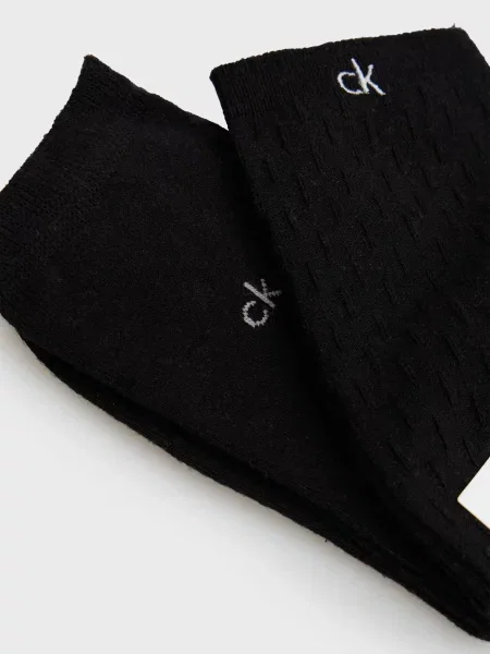 Льняные носки Calvin Klein черные