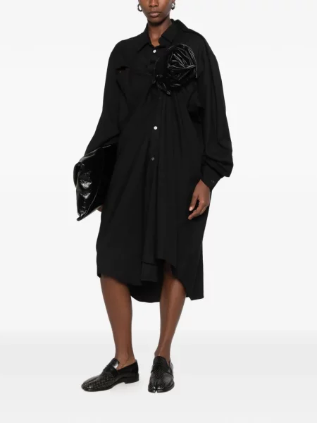 Rochie midi Junya Watanabe cu aplicații negru