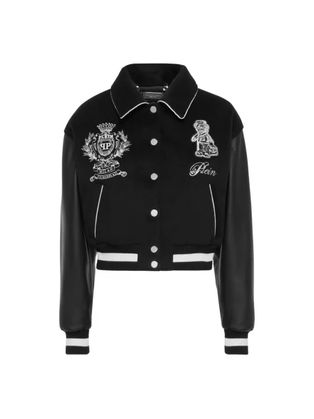 Kurtka skórzana Philipp Plein czarna