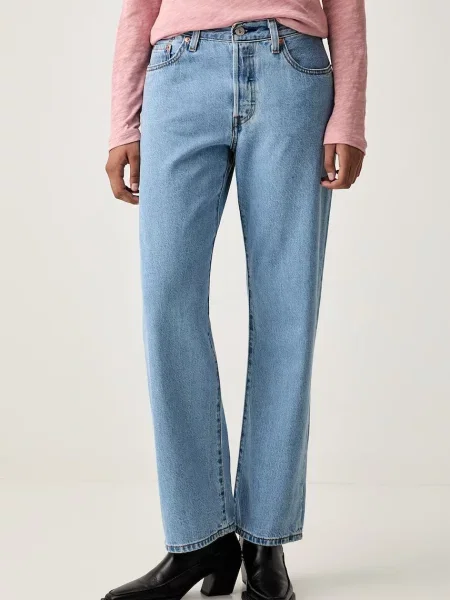 Levi's blugi straight pentru femei albastru