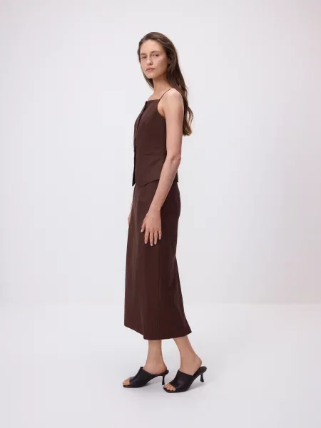 Жилет Reserved коричневый