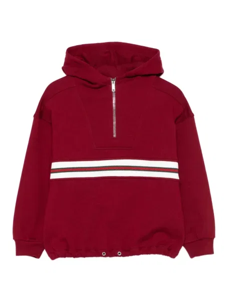 Bluza z kapturem dziecięca Gucci czerwona