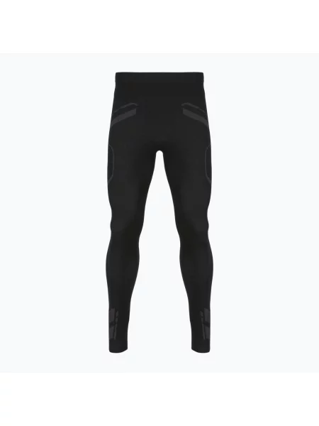 Pantaloni termoactivi pentru bărbați OneTeam ACHILL BAMBOO THERMO LIGHT PLUS black negru