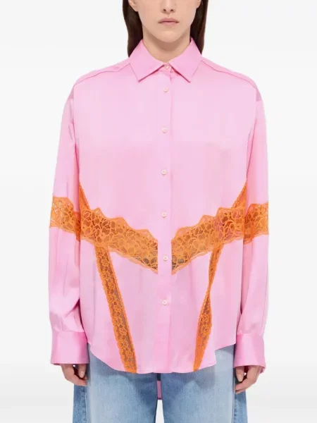 Cămașă Msgm din dantelă roz
