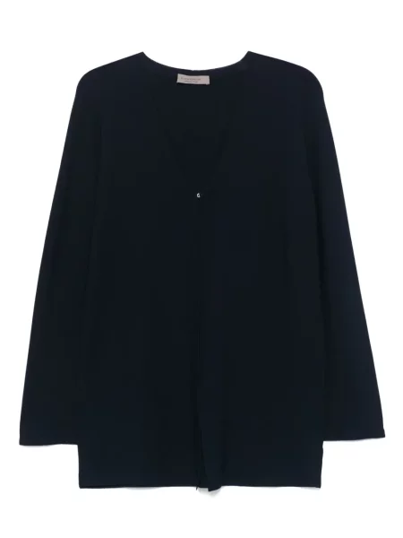 Cardigan D.exterior tricotate albastru