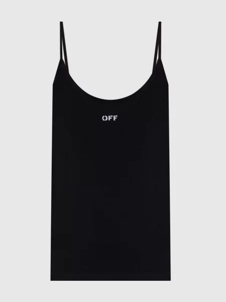 Майка з принтом логотипа Off-white чорна