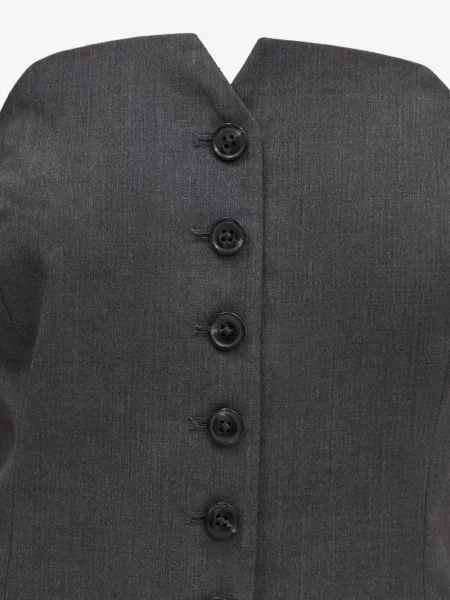 Rochie mini Samsøe Samsøe de costum gri