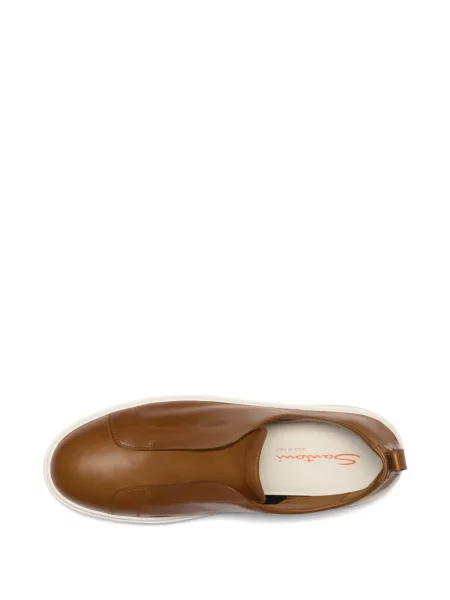 Chiloți Santoni din piele slip-on maro