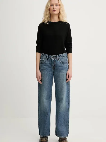 Levi's jeansy LOW LOOSE niebieskie