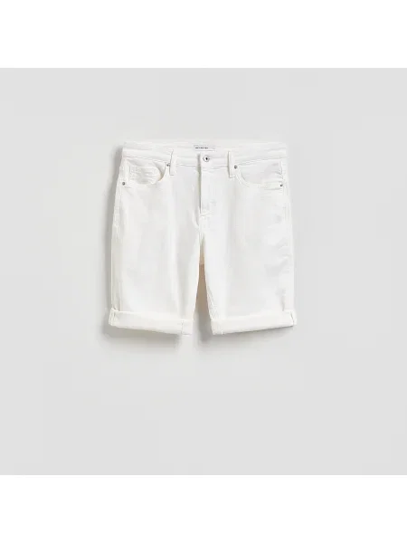 Reserved Slim fit farmer sort nadrág fehér