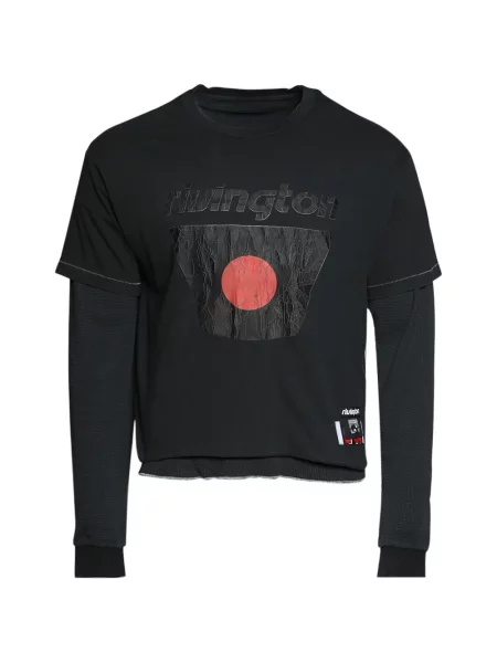 Lung tricou Rivington Roi Rebis negru