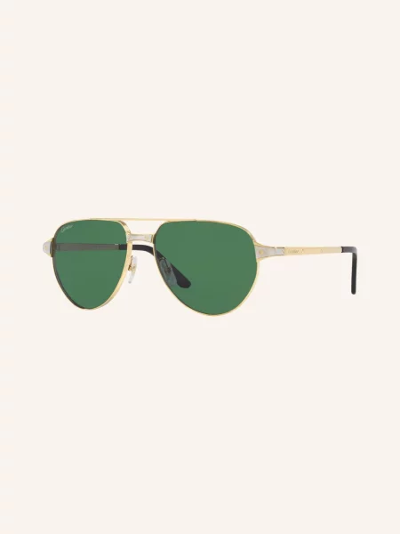 Cartier Okulary Przeciwsłoneczne gold zielone