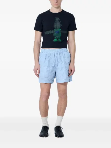 Pantaloni scurți Walter Van Beirendonck albastru
