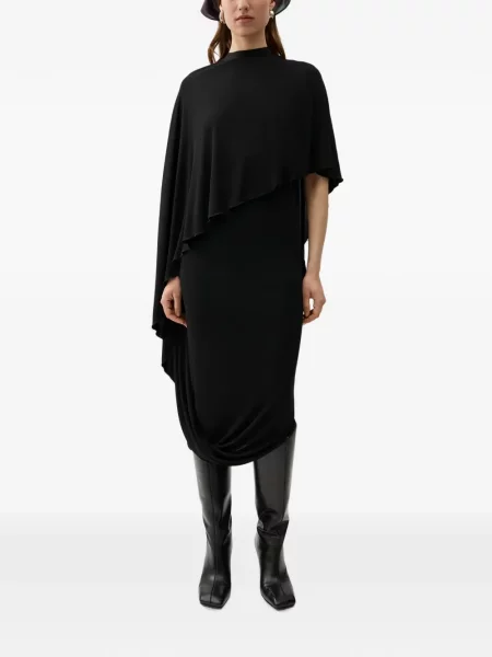 Rochie midi Rodebjer asimetrică negru