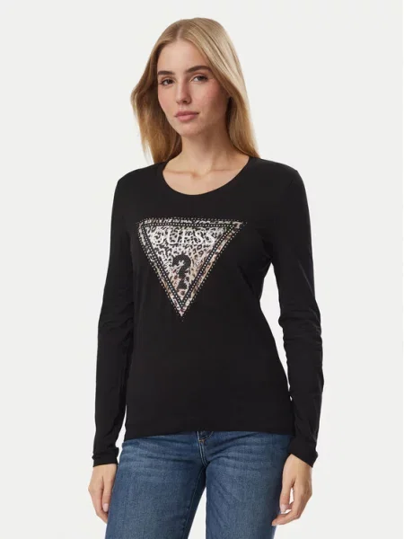 Guess Bluza črna