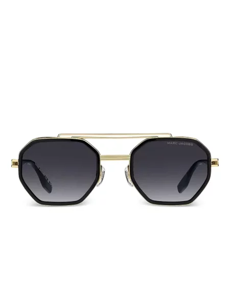 Ochelari de soare Marc Jacobs Eyewear cu imprimeu geometric auriu