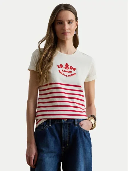 LAUREN RALPH LAUREN T-Shirt Εκρού
