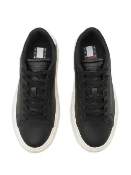 Sneakerși Tommy Hilfiger din piele negru