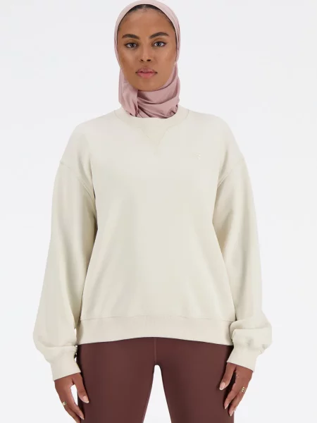 Махрова спортивна кофта New Balance бежева