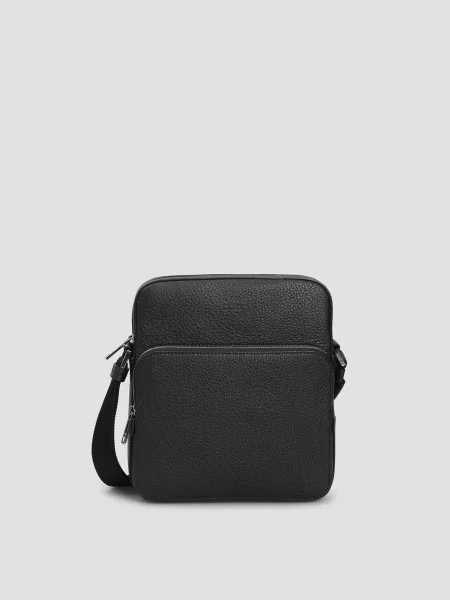 Кожаная сумка Boss черная