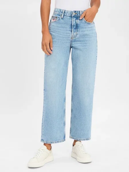 Tommy Jeans jeansy high waist niebieskie