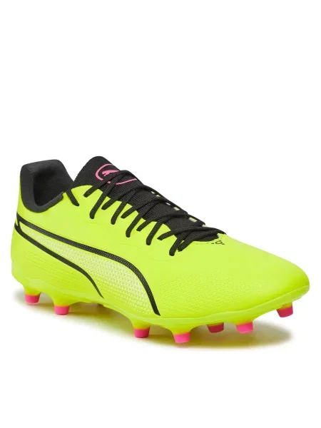 Παπούτσια Puma King Pro Fg/Ag 05 Electric Lime/Puma Black/Poison Pink μαύρο