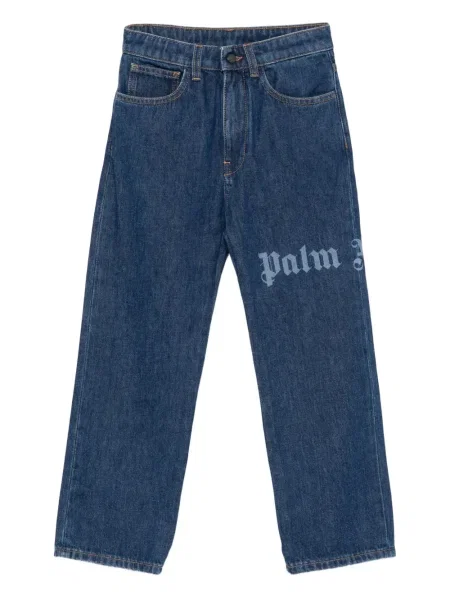 Jeansy dziecięce Palm Angels niebieskie