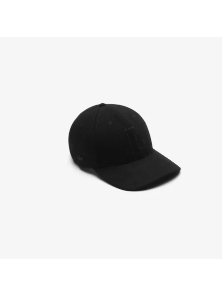 Lacoste Wełniana Czapka Z Daszkiem czarna