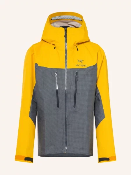 Arc'teryx Kurtka Hardshell Alpha grau żółta