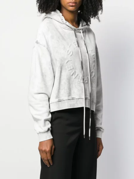 Hanorac cu glugă Stella Mccartney alb