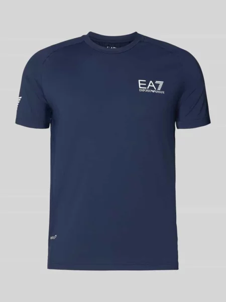 Emporio Armani t-shirt gładki granatowy