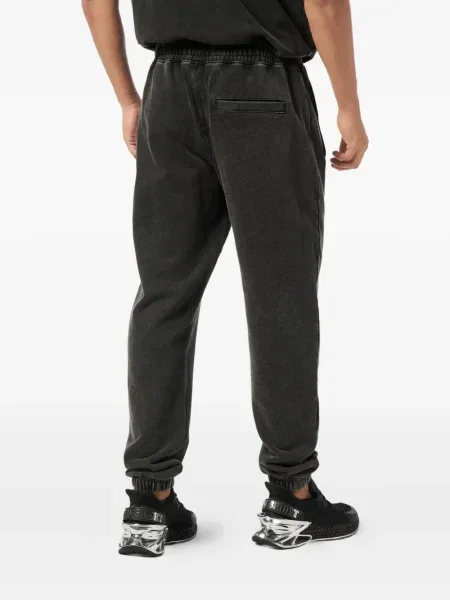 Kalhoty Plein Sport s výšivkou černé