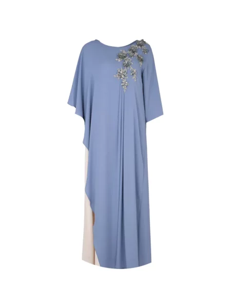 Rochie maxi Loodyana cu volane albastru