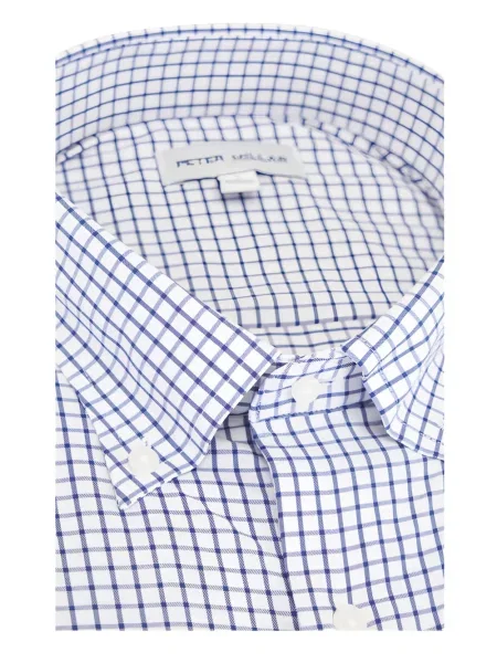 Cămașă Peter Millar în carouri albastru