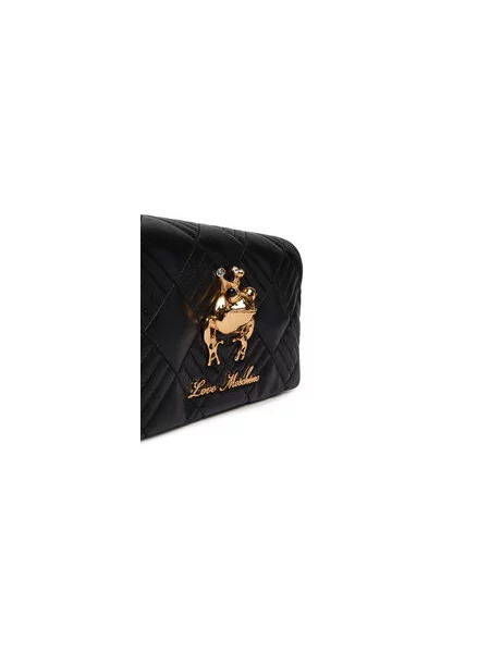 Love Moschino Taška cez rameno zlatá čierna